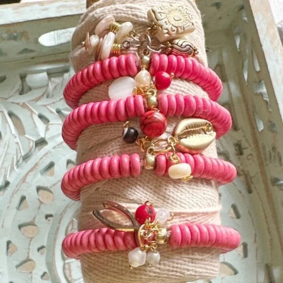 Alquimia Red and Gold Bracelet Elegant Jewelry - Picture 2 of 8